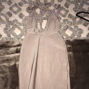 Missguided Bodycon Halter Strappy Dress